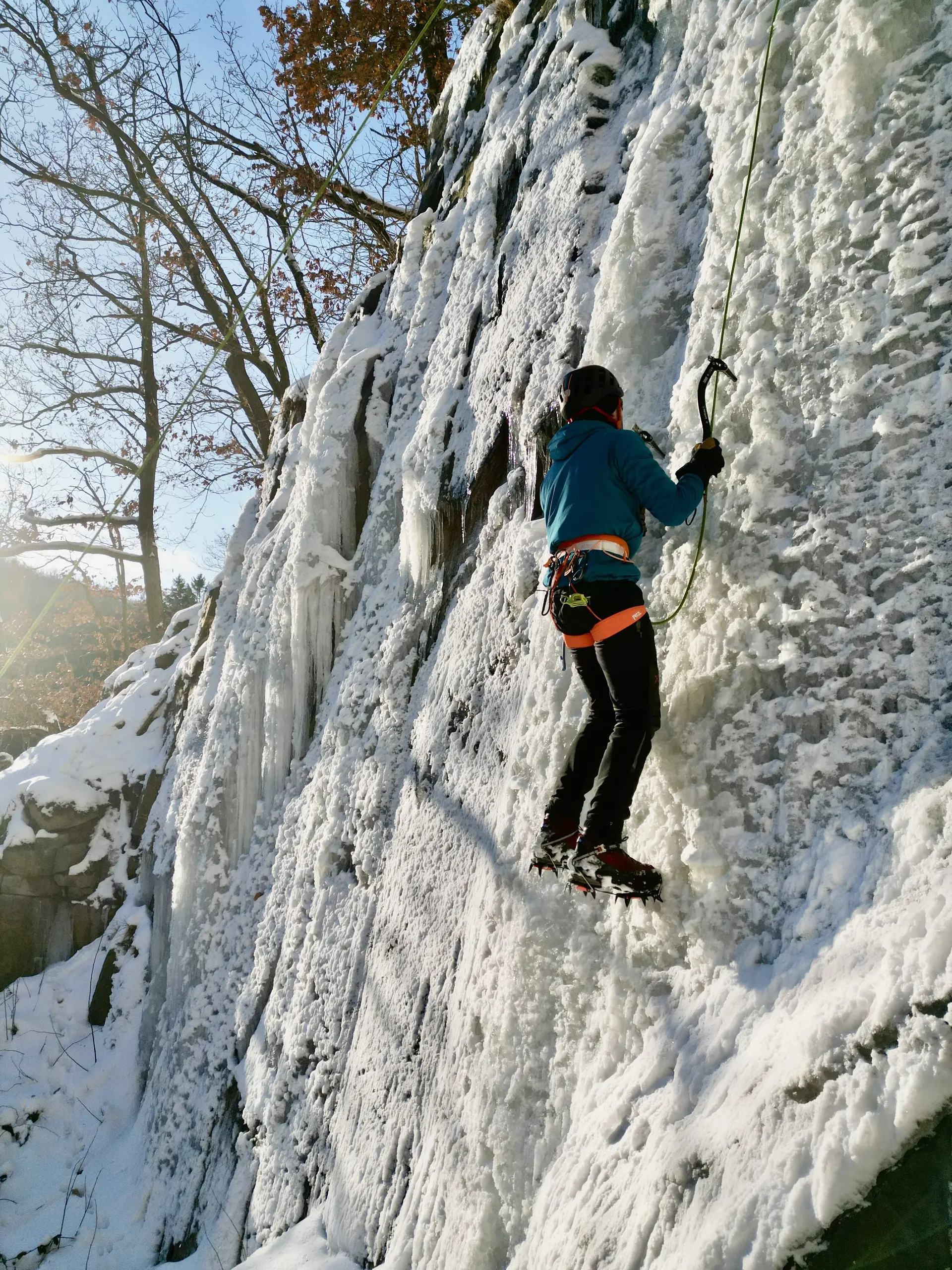 Eisklettern im Steinbachtal | © Ilja Schicker