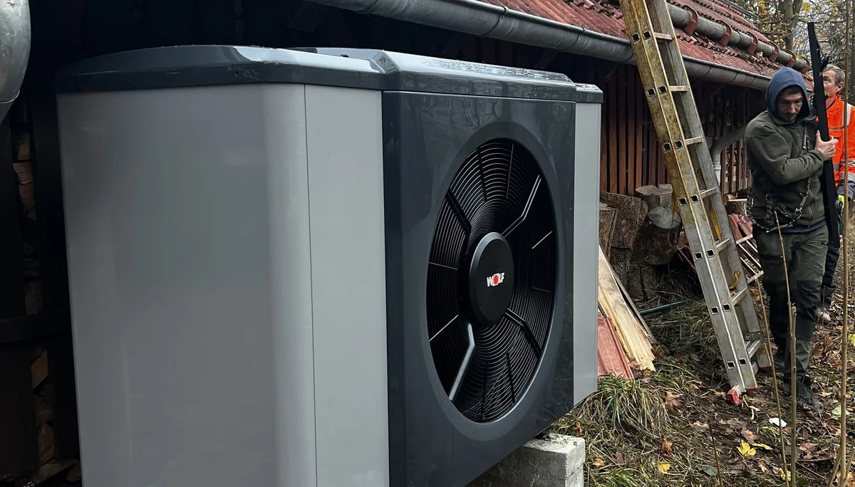 Installierte Wärmepumpe | © DAV-WR