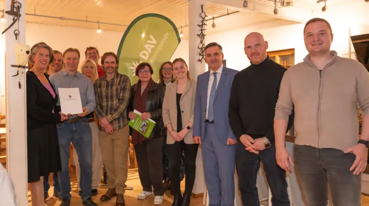 Verleihung der Förderung | © DAV-WR